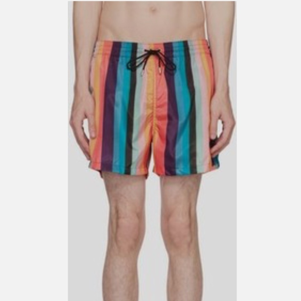 Men’s Paul Smith Swimwear Colorful Stripe Trunk S - Picture 2 of 9